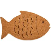 Kikkerland - Fish Doormat - Coir - 29.5" x 17.75" x 0.5"