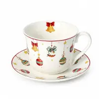 Livello Porseleinen Kerstmok 400ml met Schotel - Jumbo