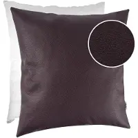 ANRO Sierkussen Bruin 60x60 cm - Ademend kunstleer - Inclusief vulling