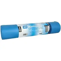 Starpak 20 Industriezakken, LDPE 120 l 110 cm x 70 cm blauw