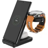 FIXED PowerStation 3-in-1 Draadloos Oplaadstation – Smartphone, Koptelefoon & Garmin Smartwatch