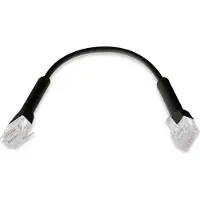 Ubiquiti Networks U-CABLE-PATCH-RJ45-BK-50 netwerkkabel Zwart 0,1 m Cat6