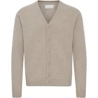 Casual Friday Gebreid vest 'CFKarl' beige gemêleerd