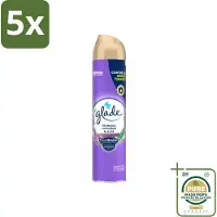 Glade 5 x - Luchtverfrisser Spray - Tranquil Lavender & Aloë - 300 ml - Wasstrips - Luchtverfrisser - Lavendel Geur - Frisheid In Huis - Ontspanning - Geur Neutraliseren
