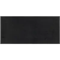 Famanu - Deurmat - Houdt vuil buiten en beschermt je vloer - Duurzaam polyamide materiaal - Zwart 75 x 35 cm