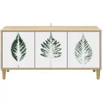 vidaXL Tv-meubel HANAU 102 x 33 x 50 cm Sonoma Bewerkt hout