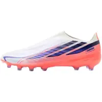 Adidas F50 Hyperfast Pro Veterloze Kunstgras Voetbalschoenen (AG) Wit Paars Roze