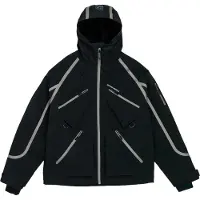 Beyond Medals - Ski jassen - X Jacket 3L Black voor Unisex van Gerecycled Polyester - Maat M - Zwart