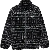 Vissla - Malo Sherpa Vest Fleece Black voor Heren van Gerecycled Polyester - Maat L - Zwart