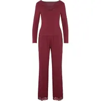 Hunkemoller Pyjama set Rood Dames | Maat: S