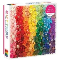 Galison Rainbow Buttons 500 pc Puzzle