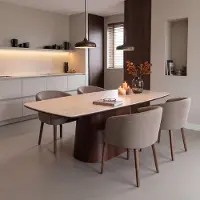 Giga Meubel Eettafel Thomas Walnoot Keramisch 200cm