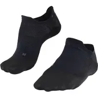 Falke GO5 Invisible anti-blaar katoen functioneel materiaal golfsokken dames zwart - maat 37-38
