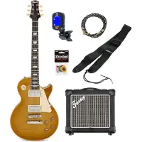 Fazley Vintage Series Lestoria Select Honey Burst elektrische gitaar starterset