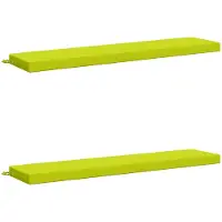 vidaXL Bankkussens SOEST 2 st 100% Polyester Heldere Groen.