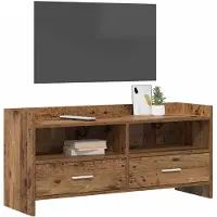 vidaXL TV Kast 100 x 33 x 47 cm Oud hout Bewerkt hout