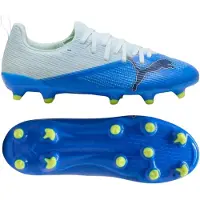 Puma Ultra 7 Match Gras / Kunstgras Voetbalschoenen (MG) Kids Lichtblauw Blauw Lime
