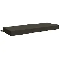 vidaXL Rugkussen SOEST 100% Polyester Antraciet 120 x 40 x 10 cm