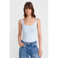 Dilvin Mouwloos Geribbeld Katoenmix Bodysuit