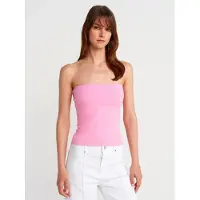 Dilvin Strapless Slim-fit Jersey Blouse