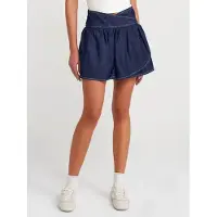 Dilvin Hoge Taille Denim Mini Skater Rok