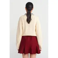 Dilvin High-Waisted Geribbelde Minirok