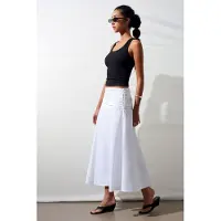 Dilvin Hoge Taille A-Lijn Midi Rok