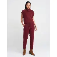 Dilvin Dames Lurex Gebreide Joggingbroek