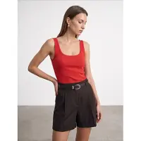 Dilvin Slim Fit Mouwloze Jersey Cami Blouse