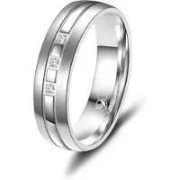 MARRYA Ring 'SI-07 Ehering aus Silber' zilver