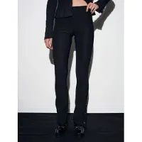 Dilvin Hoog-getailleerde flare leggings met knoopdetail