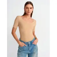 Dilvin Dames Slim Fit Katoenen Jersey Jumpsuit