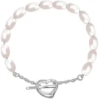 Bibei Damenarmband met Ovale Parel in 925 Sterlingsilver BIPU018