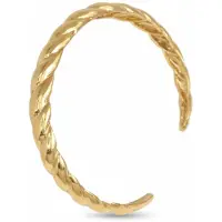 Bibei Dames Open Gevlochten Armband met Gouden Plating en 925 Sterling Zilver BIPU010