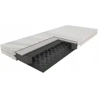 FurniTex Bonellowy - Bonellveringmatras - 160 x 200 cm - Gemiddeld ligcomfort - Witte gewatteerde hoes