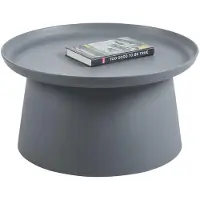FurniTex L17-FX - Salontafel - Rond - Grijs - Ø 70 cm