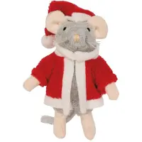Bambolino toys Sam & Julia Het Muizenhuis Pluche knuffel Santa - Speelgoed kinderen - 12 cm - Voor meisjes en jongens - Vanaf 1 jaar -