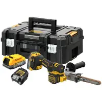 DeWalt DCM200E2T-QW 18V Li-ion XR Accu Stripschuurmachine Set (1x 1.7Ah) In TSTAK - 13mm