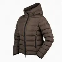 Horka - PufferJas Penelope Kort - Chocolate - Maat S
