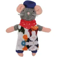 Bambolino toys Sam & Julia Het Muizenhuis Pluche knuffel Artiest - Speelgoed kinderen - 12 cm - Voor meisjes en jongens - Vanaf 1 jaar -