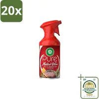 Air Wick 20 x – Luchtverfrisser Spray – Pure Mulled Wine – 250 ml - Wasstrips - Luchtverfrisser - Warme Geur - Mulled Wine - Gezellige Sfeer - Wintergeur