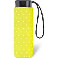 Happy Rain Ultra Mini Parapluut Polka Dots Geel - Compact & Stijlvol
