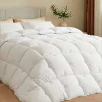 Casabel Zeer Warm Winterdekbed, 700 g/m², 225x220cm, Diamantstiksel, Zeer Comfortabel, 2 Personen, Wit