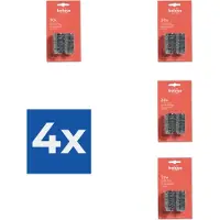 Bolsius kaarseringen 30 stuks zilver op blister verpakking - Voordeelverpakking 4 stuks
