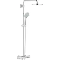 GROHE Euphoria System 210 opbouw regendoucheset – thermostatisch – Ø21 cm hoofddouche – 45 cm draaibare douchearm – chroom 27964000