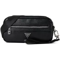 GUESS schoudertas polstasje Berlin Camera Bag Black zwart