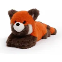 ONE LOVE Knuffel - Rode Panda Rusty - 43Cm - Oranje En Bruin - 0 Jaar