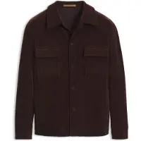 BOSS Omkeerbaar relaxed-fit overshirt van gewatteerd corduroy Maat 48