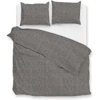 Zohome Zo Home Dekbedovertrek Flanella di Lino - dark grey 200x200/220cm