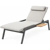 AVH-Collectie Zinfandel ligbed 198x72x47 cm antraciet
